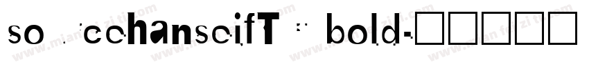 sourcehanseifTC bold字体转换